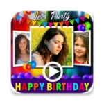 birthday video maker with music android application logo